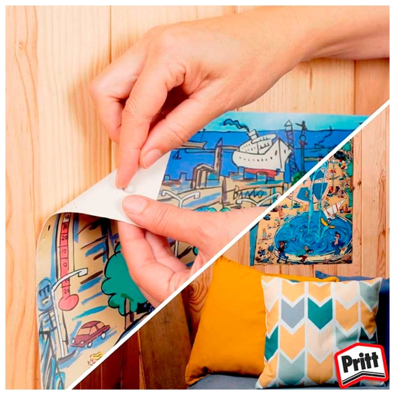 CUADRITOS ADHESIVOS PRITT TAK MULTIUSOS 35 G BLANCO PARA POSTERS Y MANUALIDADES - 5