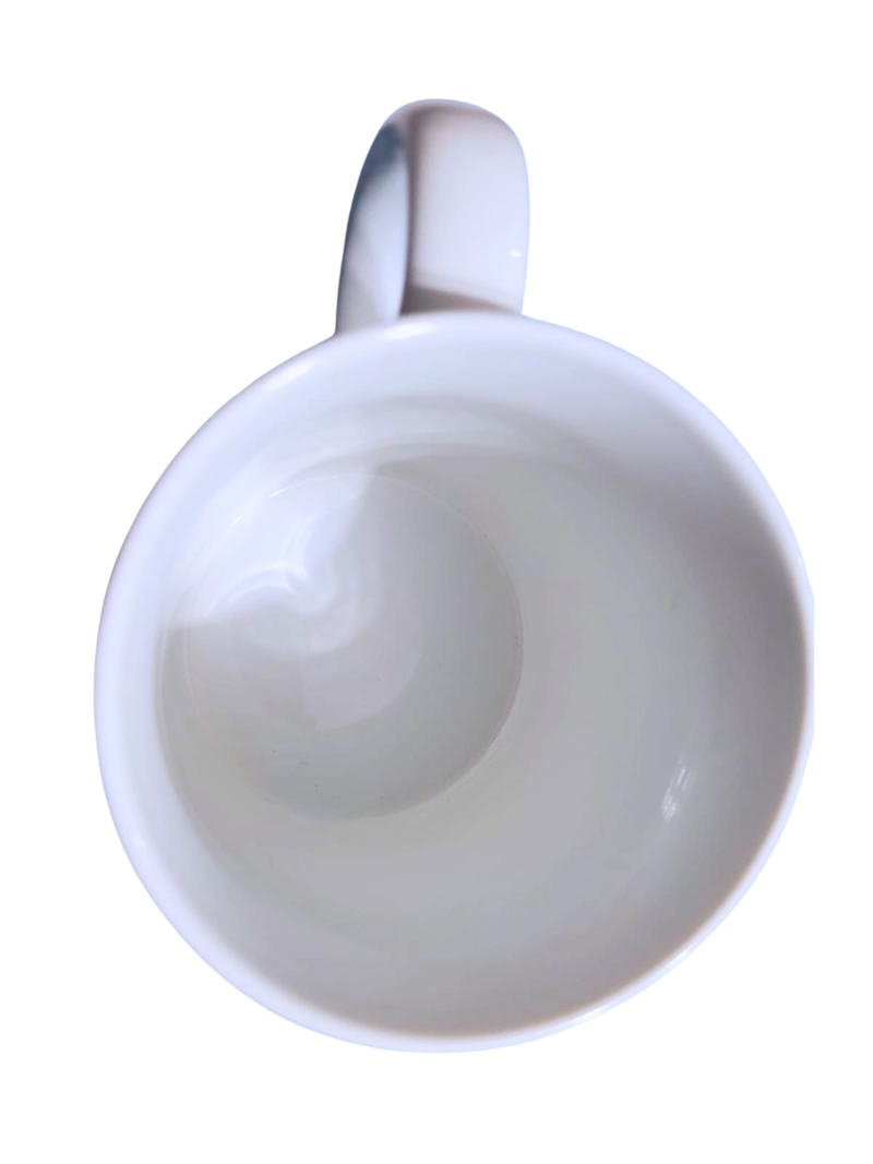 JUEGO DE TAZAS BLANCAS DE LOZA DISEÑO STARBUCKS  (4 PIEZAS ) RESISTENTE AL CALOR (380 ML) - 5