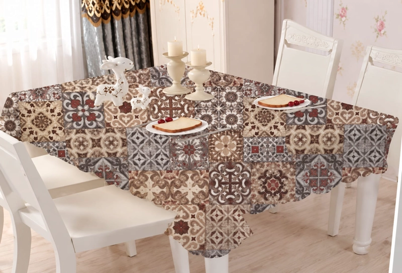 MANTEL DE TELA DOLCE CUADRADO 150 X 200 CM DECORATIVO - 1