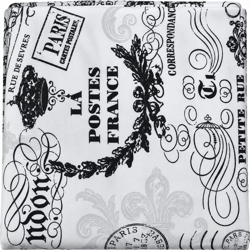 CORTINA DE BAÑO DE TELA ESTAMPADA DOLCE 180 X 180 CM DISEÑO DECORATIVO - 2