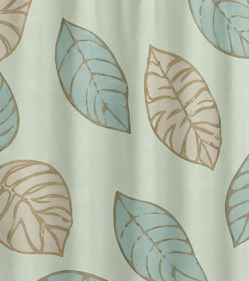 CORTINA DE BAÑO DE TELA ESTAMPADA DOLCE 180 X 200 CM DISEÑO DECORATIVO - 2