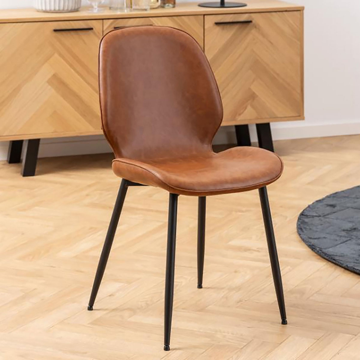 SILLA LOTTA CAFÉ SET DE 2 UNIDADES MIRKELA - 2