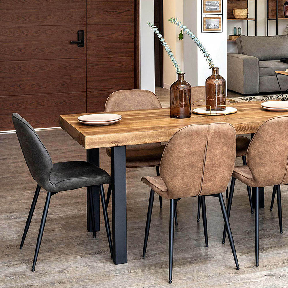 SILLA LOTTA CAFÉ SET DE 2 UNIDADES MIRKELA - 3
