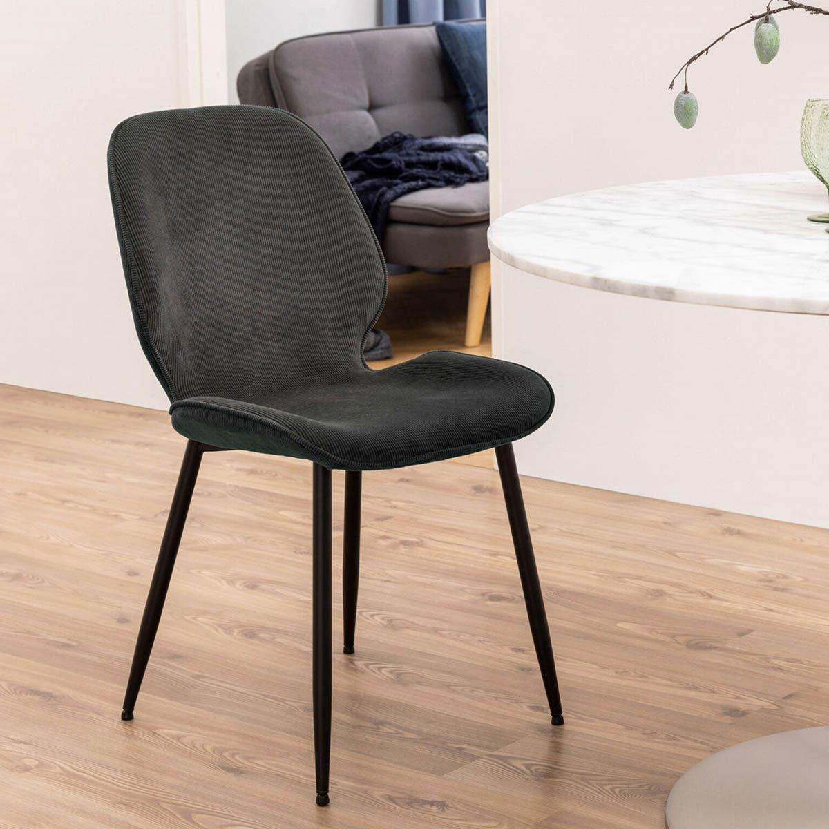 SILLA LOTTA GRIS SET DE 2 UNIDADES MIRKELA - 2