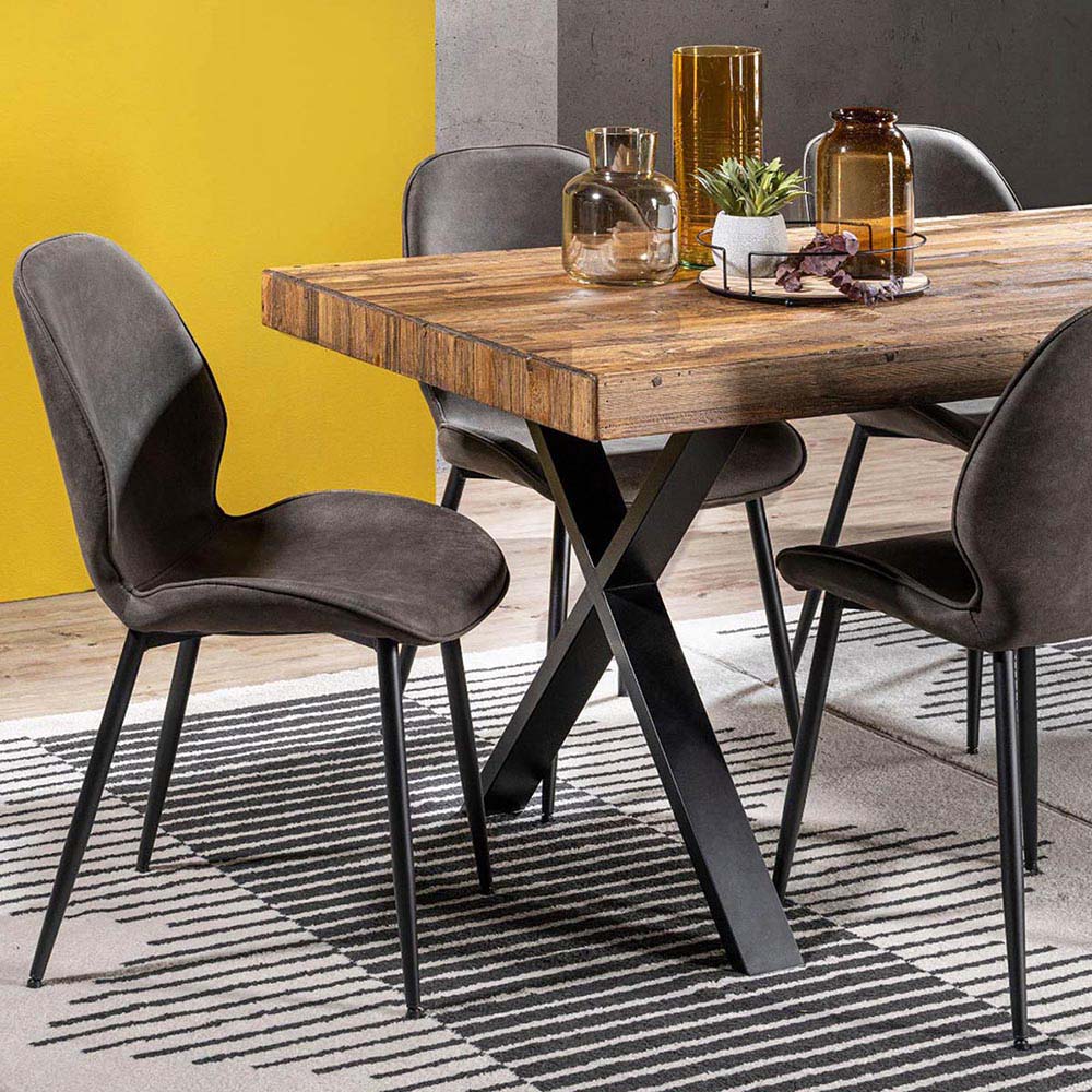 SILLA LOTTA GRIS SET DE 2 UNIDADES MIRKELA - 3