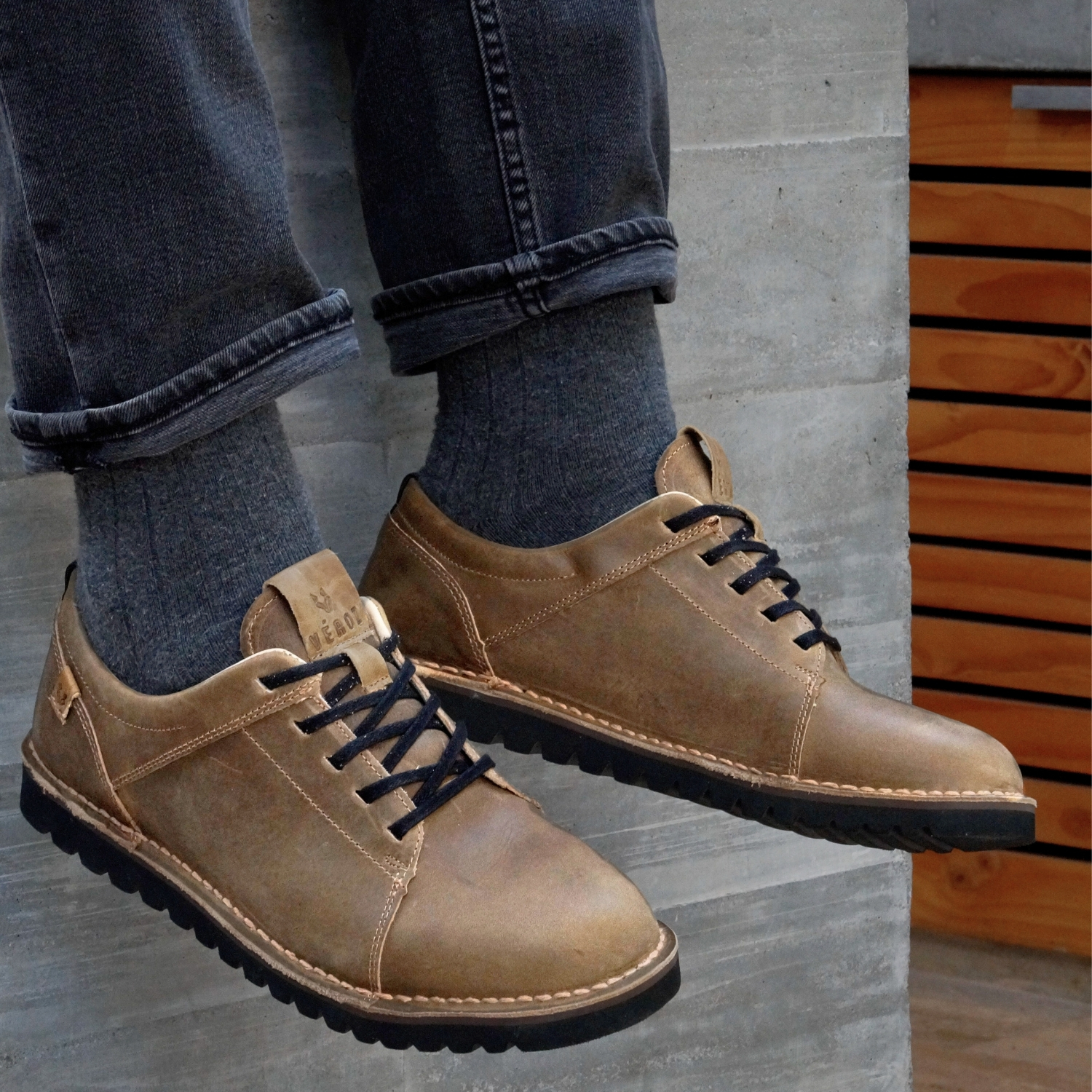 ZAPATO HOMBRE DE CUERO MILENIO EN COLOR CAFE VÉROZ - 5