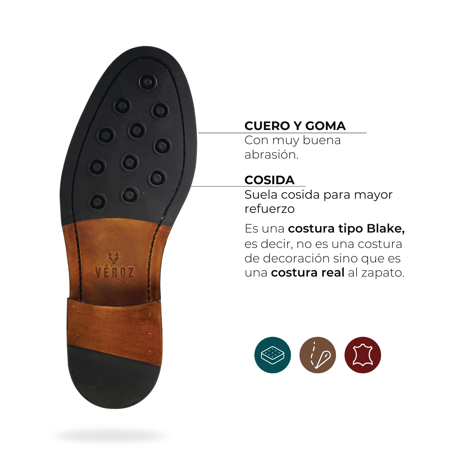 ZAPATO HOMBRE DE CUERO VITTORIO EN COLOR NEGRO VÉROZ - 5