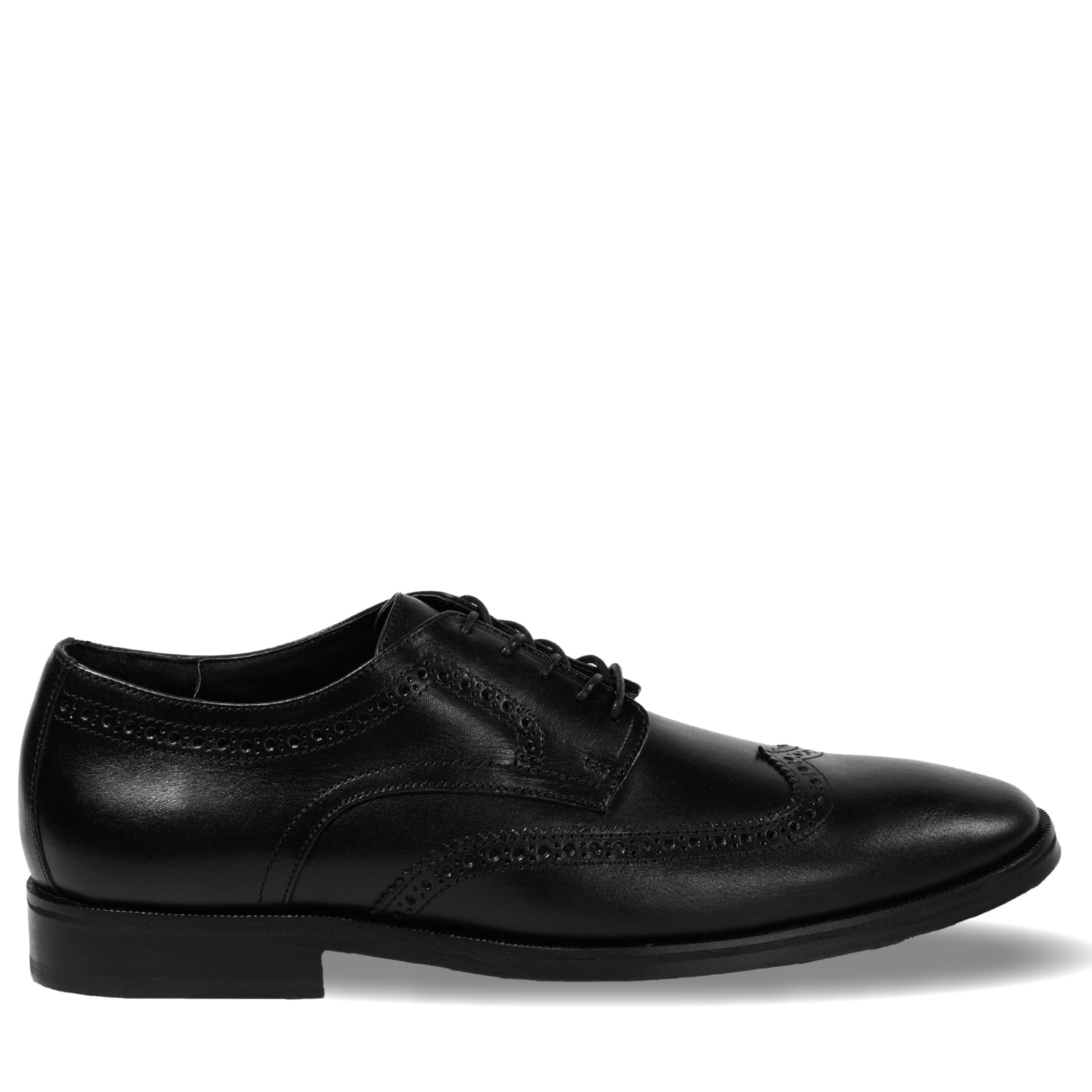 ZAPATO HOMBRE DE CUERO BROOKLYN EN COLOR NEGRO VÉROZ - 1