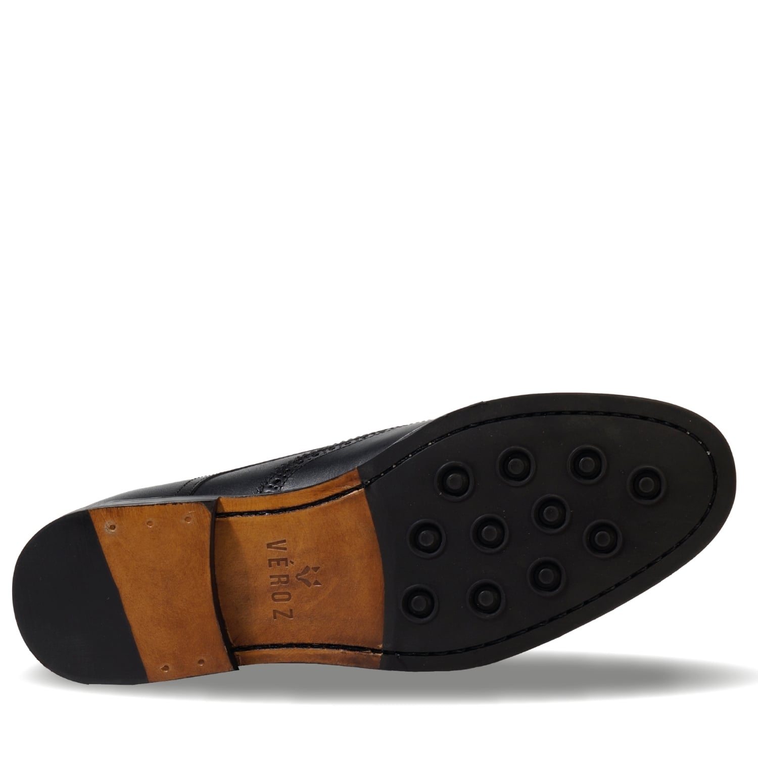 ZAPATO HOMBRE DE CUERO BROOKLYN EN COLOR NEGRO VÉROZ - 3