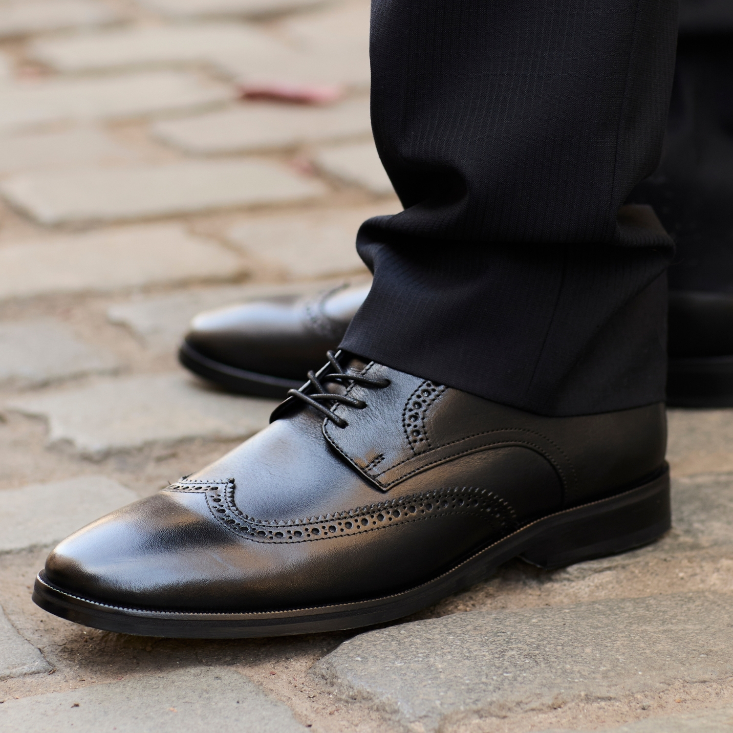 ZAPATO HOMBRE DE CUERO BROOKLYN EN COLOR NEGRO VÉROZ - 5