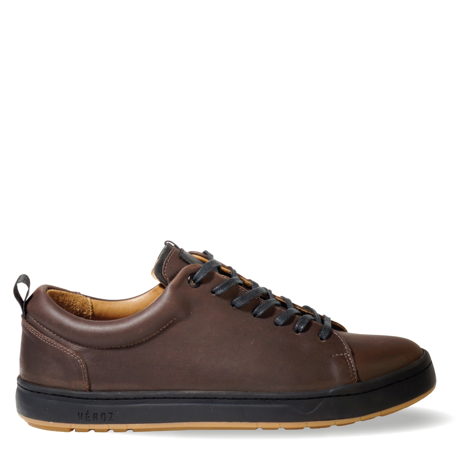 ZAPATILLA HOMBRE DE CUERO RIALTO CHOCOLATE VÉROZ - 1