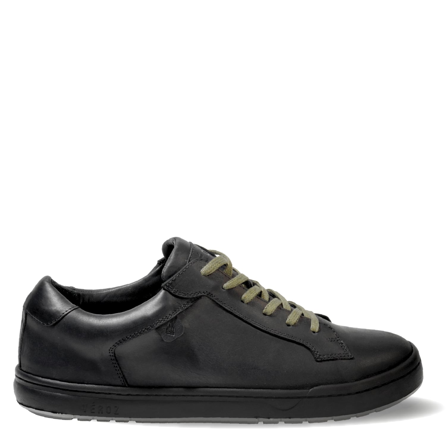 ZAPATILLA HOMBRE DE CUERO VECCHIO EN COLOR NEGRO Y VERDE VÉROZ - 1