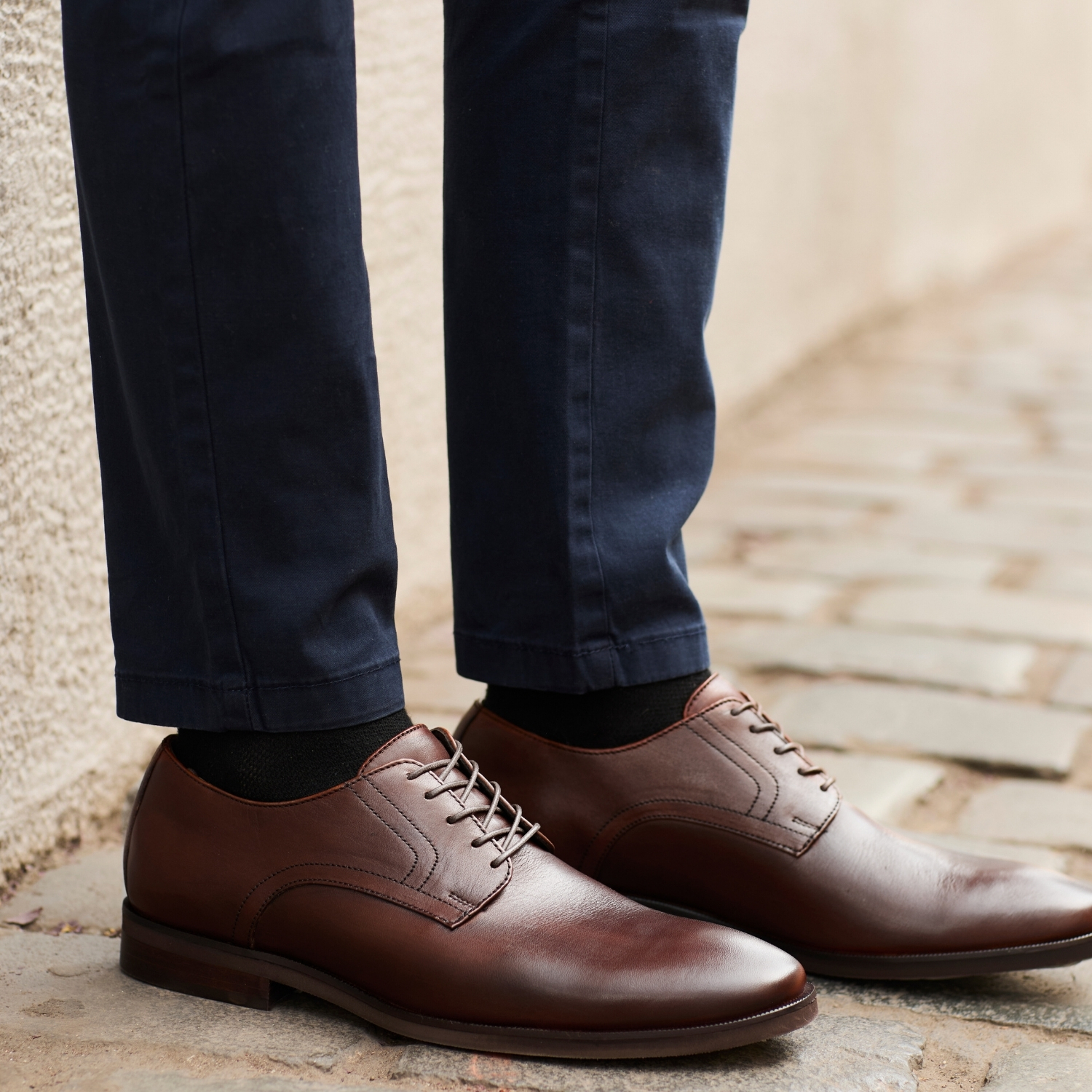 ZAPATO HOMBRE DE CUERO MANHATTAN EN COLOR CAFE VÉROZ - 5