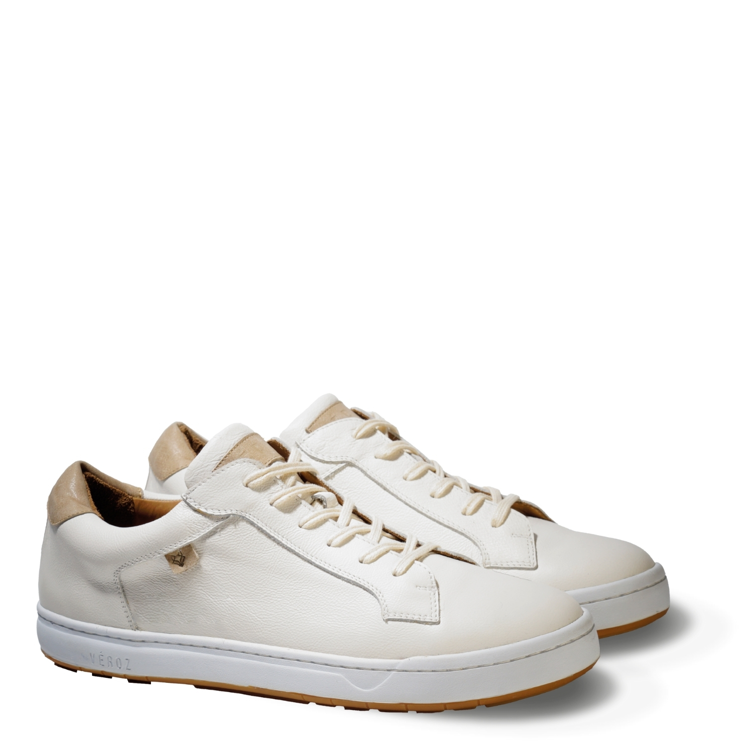 ZAPATILLA HOMBRE DE CUERO VECCHIO EN COLOR BLANCO VÉROZ - 2