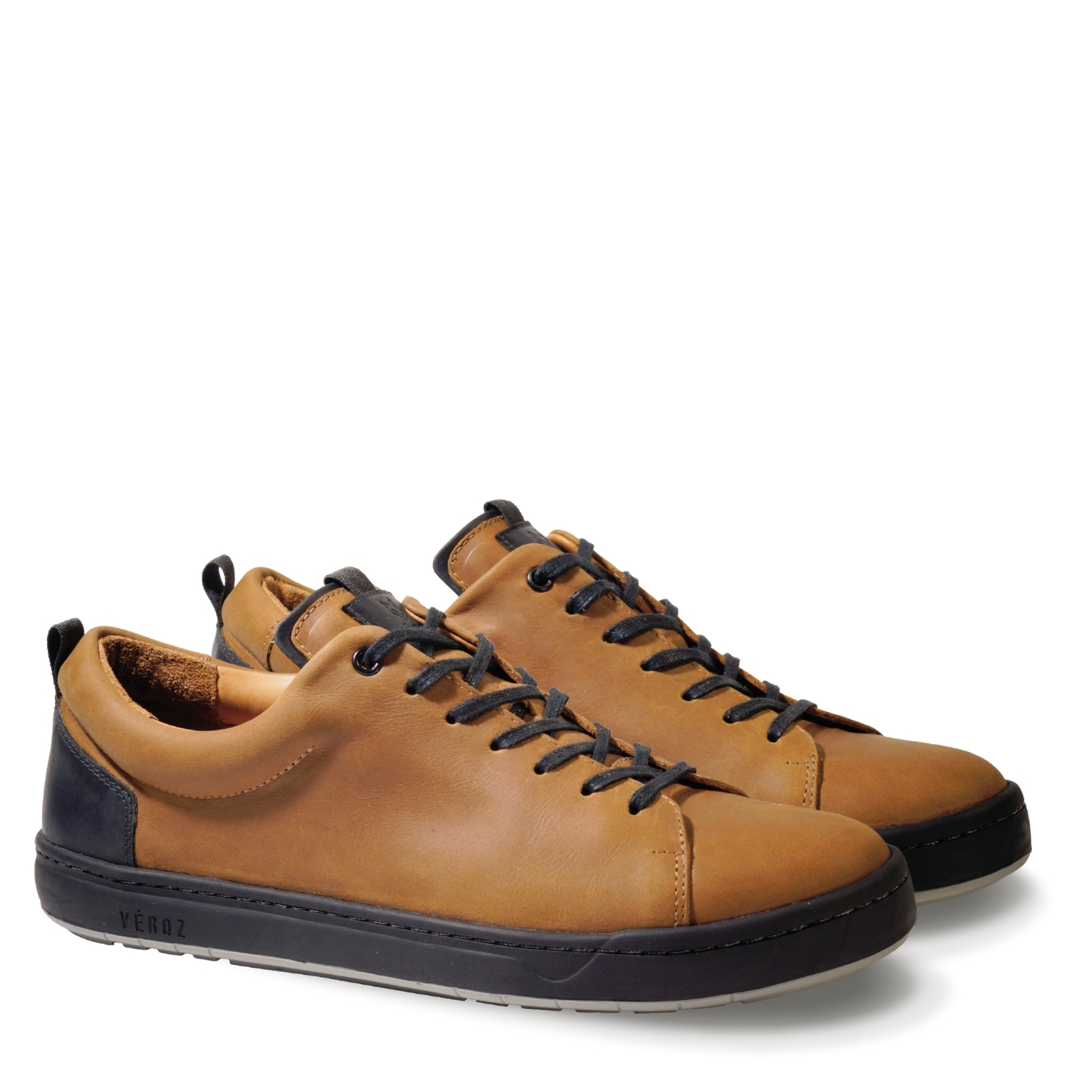 ZAPATILLA HOMBRE DE CUERO RIALTO HABANO VE ROZ - 2
