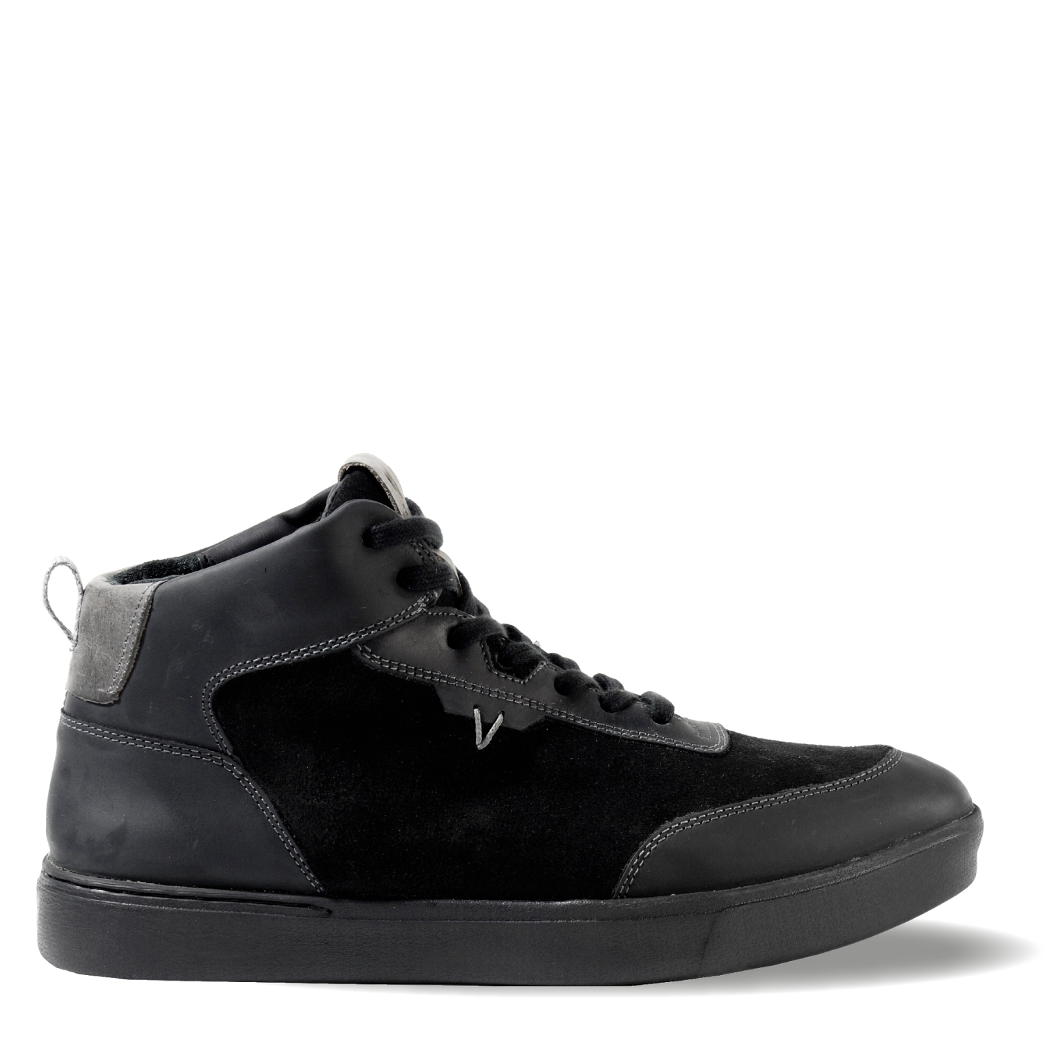 ZAPATILLA HOMBRE DE CUERO TREND MID LIGHT NEGRO VE ROZ
