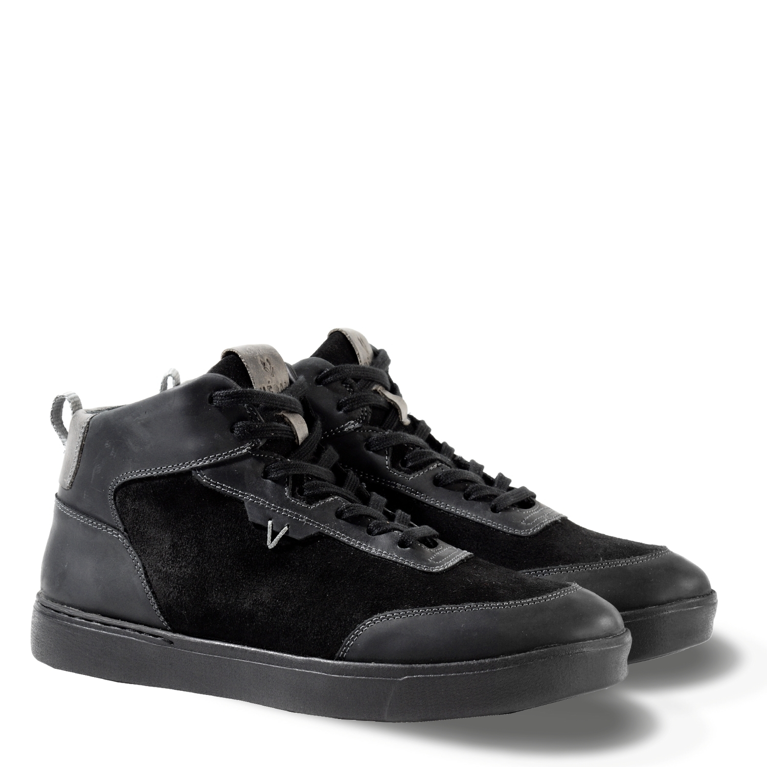 ZAPATILLA HOMBRE DE CUERO TREND MID LIGHT NEGRO VE ROZ - 2