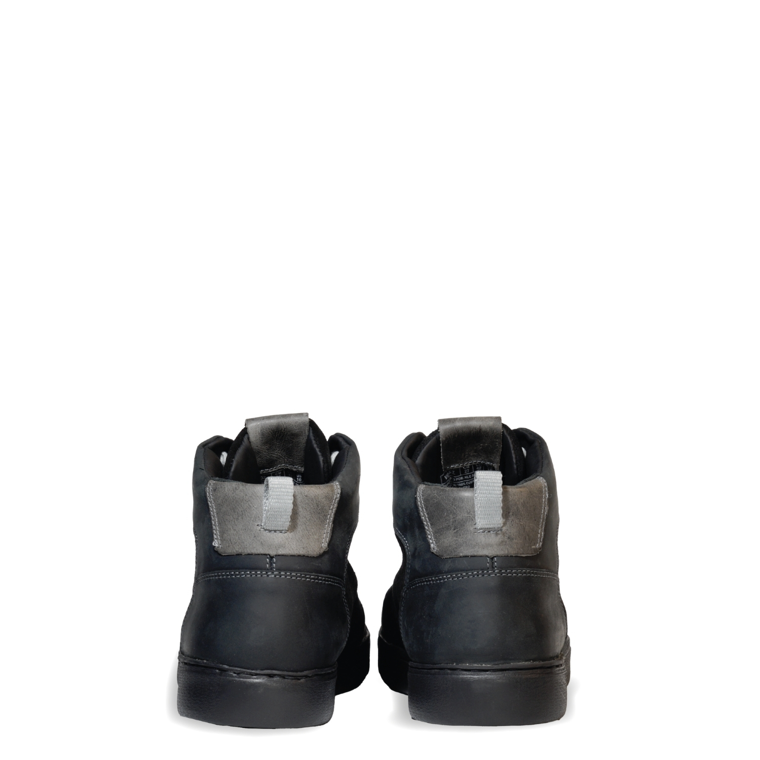 ZAPATILLA HOMBRE DE CUERO TREND MID LIGHT NEGRO VE ROZ - 4