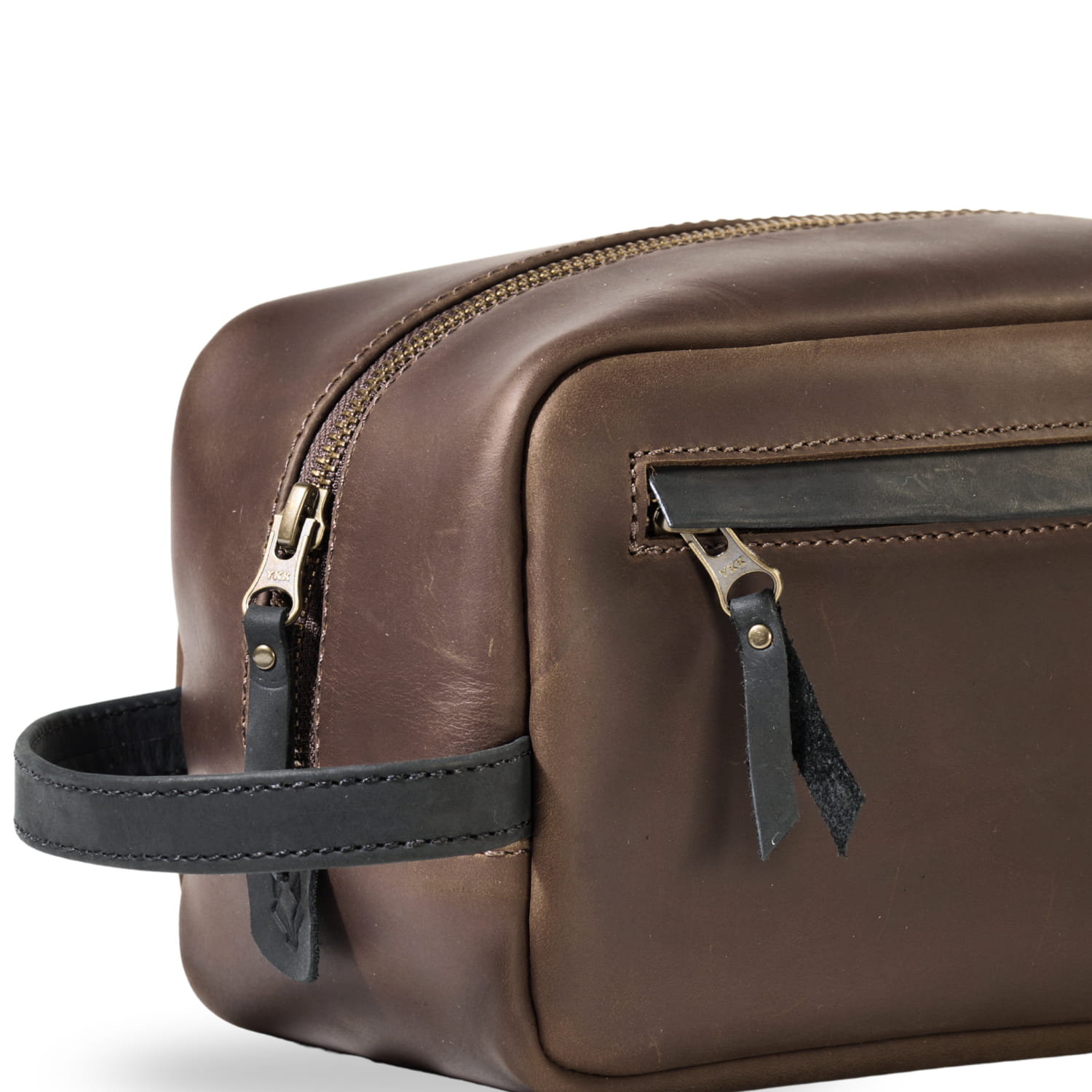 NECESER DE CUERO TIBER CHOCOLATE VE ROZ - 2