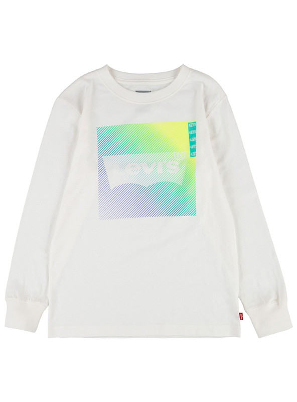 POLERA NIÑO LEVIS BLANCA MANGA LARGA - 1