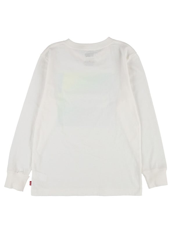 POLERA NIÑO LEVIS BLANCA MANGA LARGA - 2
