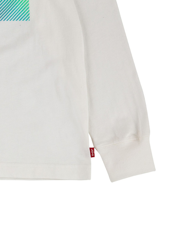 POLERA NIÑO LEVIS BLANCA MANGA LARGA - 3