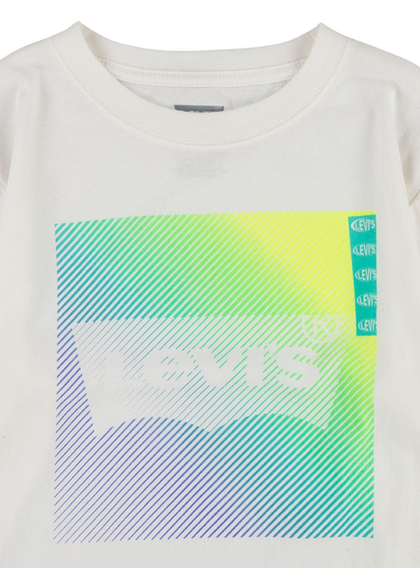 POLERA NIÑO LEVIS BLANCA MANGA LARGA - 4