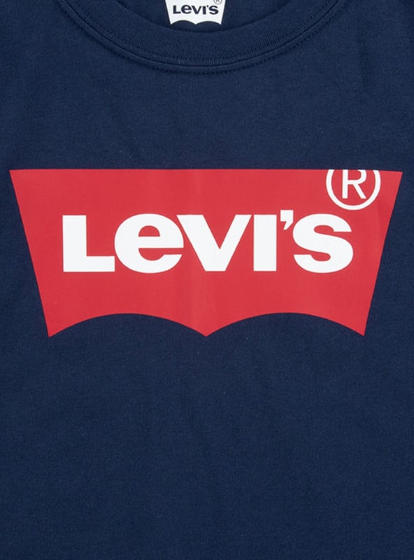 POLERA  NIÑO LEVIS AZUL BATWING MANGA CORTA - 3