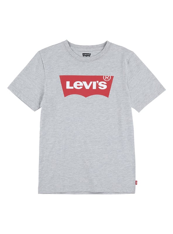 POLERA NIÑO LEVIS GRIS BATWING MANGA CORTA - 1