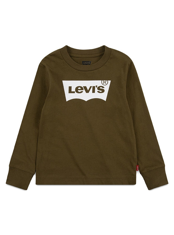 POLERA NIÑO LEVIS VERDE BATWING MANGA LARGA - 1