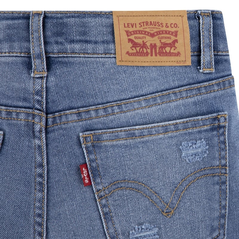 JEANS NIÑA LEVIS AZUL WIDE LEGS - 3