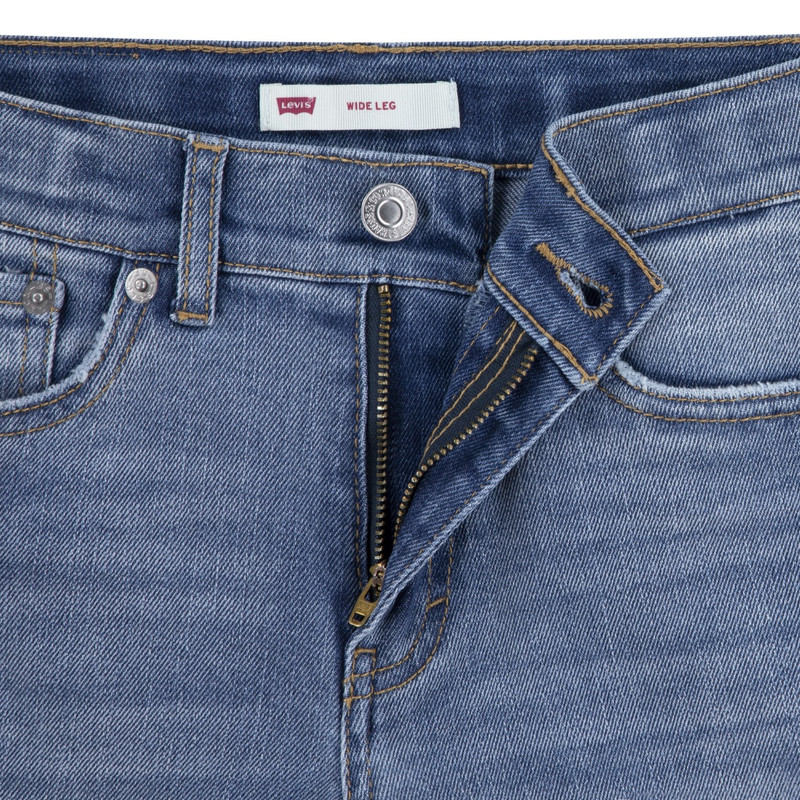 JEANS NIÑA LEVIS AZUL WIDE LEGS - 4