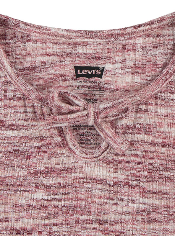 POLERA NIÑA LEVIS ROSADA MANGA LARGA - 3