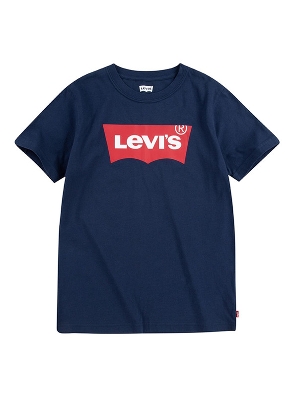 POLERA NIÑO LEVIS AZUL BATWING MANGA CORTA - 1