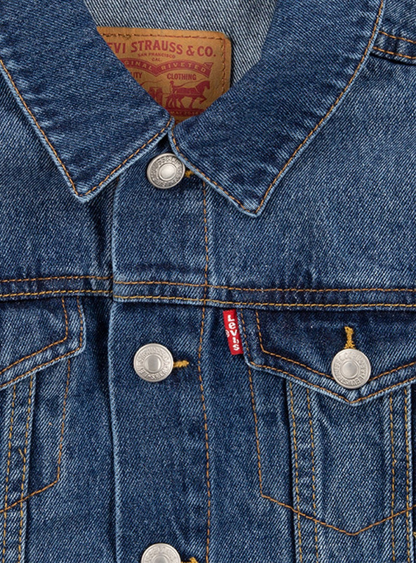 CHAQUETA NIÑO LEVIS AZUL TRUCKER - 3
