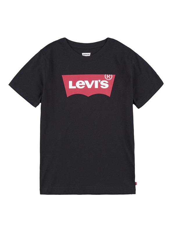 POLERA NIÑO LEVIS NEGRA BATWING MANGA CORTA - 1
