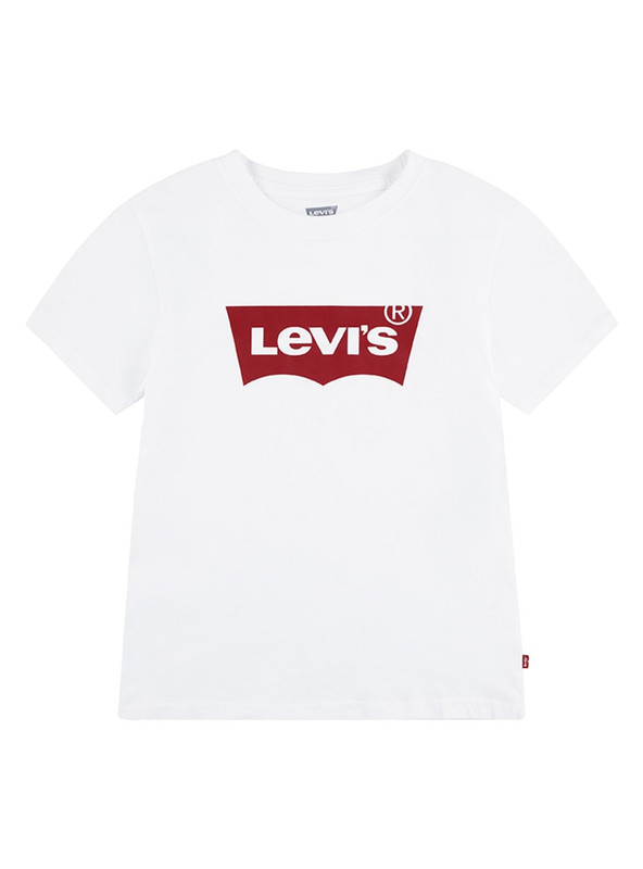 POLERA NIÑO LEVIS BLANCA BATWING MANGA CORTA - 1
