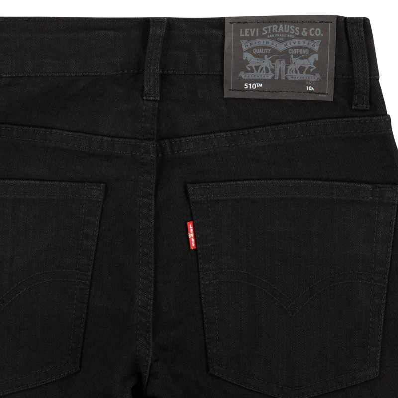 JEANS NIÑO 510 SKINNY EN COLOR NEGRO LEVIS 812008-508 - 4