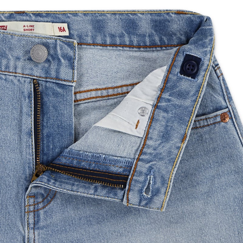 SHORT NIÑA A-LINE AZUL CLARO LEVIS 31M220-L9Y - 3