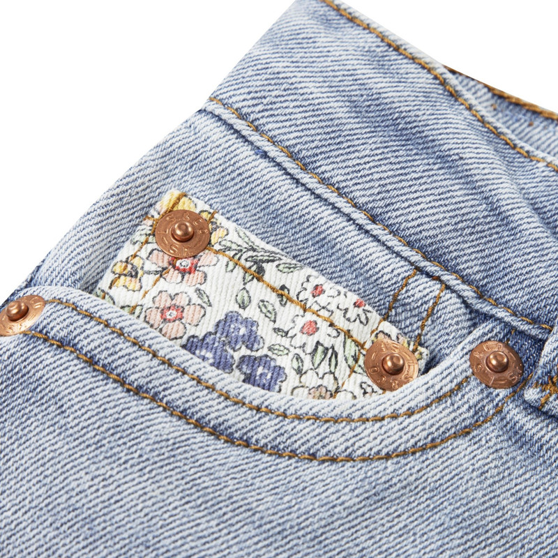 SHORT NIÑA MOM PRINT AZUL LEVIS 31M214-L9V - 4
