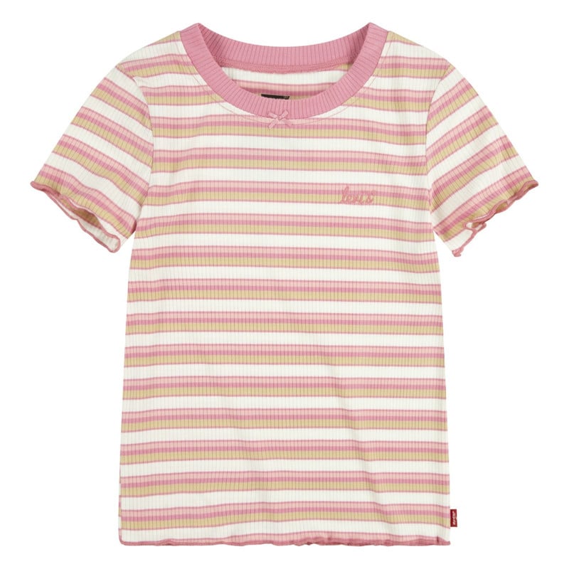 POLERA NIÑA MC RIB ROSADO LEVIS 41H139-AEN - 1