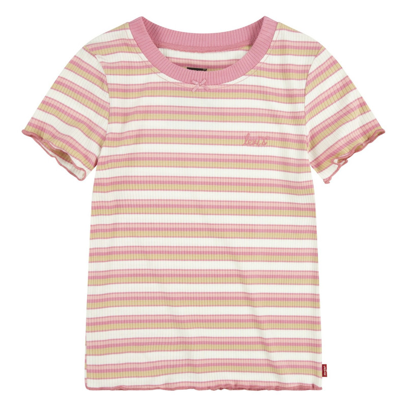 POLERA NIÑA MC RIB ROSADO LEVIS 41H139-AEN - 1