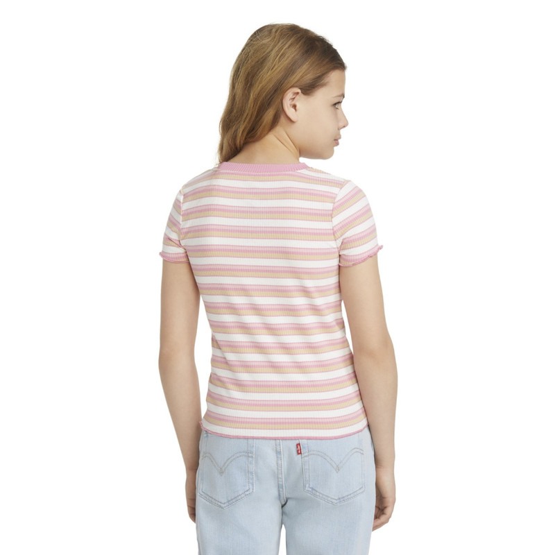 POLERA NIÑA MC RIB ROSADO LEVIS 41H139-AEN - 3