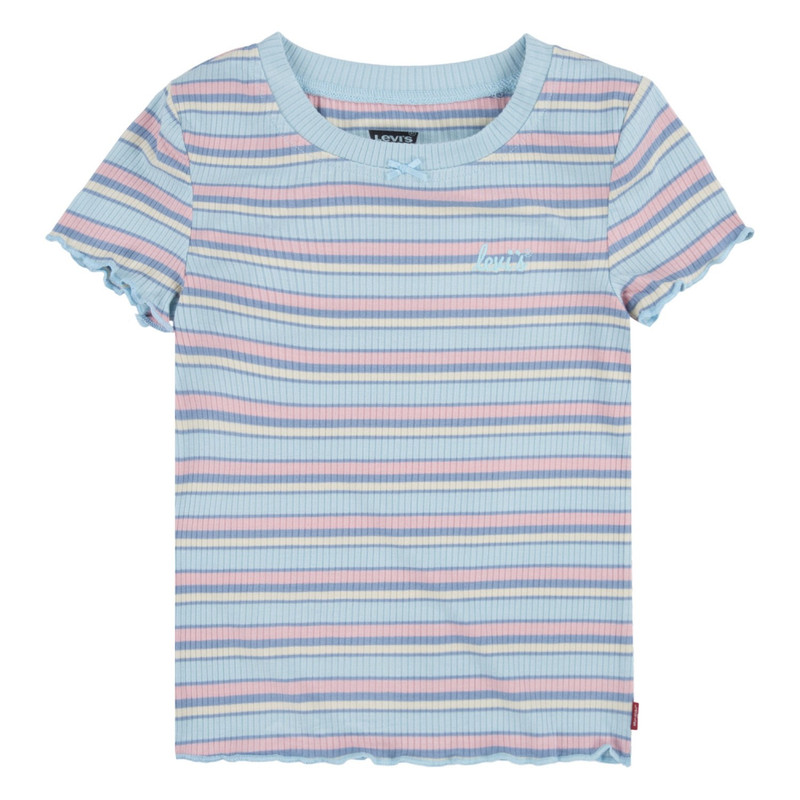 POLERA NIÑA MC RIB CELESTE LEVIS 41H139-BEN - 1