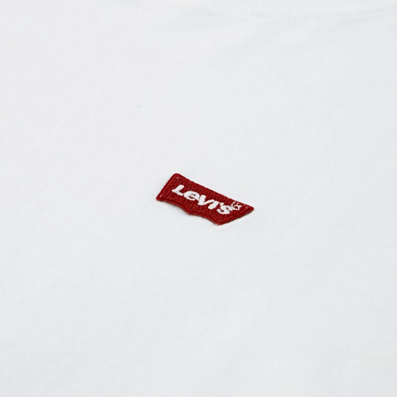 POLERA NIÑO MC LISA LOGO BORDADO BLANCO LEVIS - 3