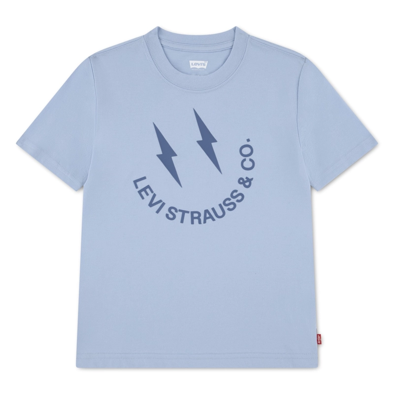 POLERA NIÑO MC GRAPHIC CELESTE LEVIS - 1