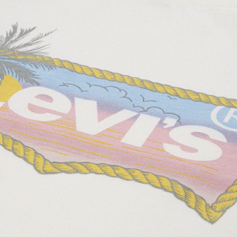POLERA NIÑA MC BATWING BLANCO LEVIS - 3