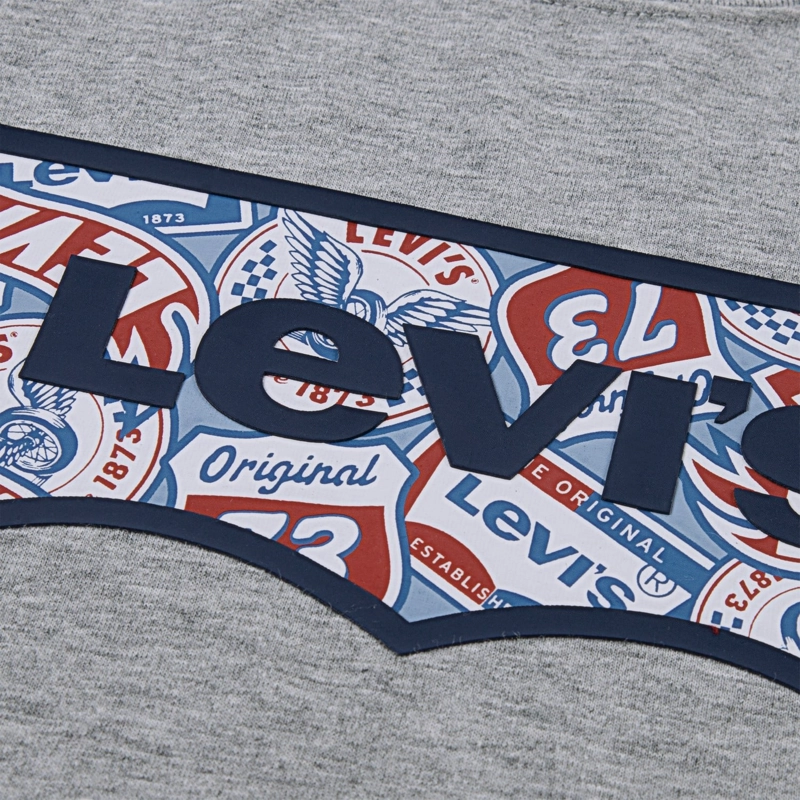 POLERA NIÑO MC BATWING GRAPHIC GRIS LEVIS - 3