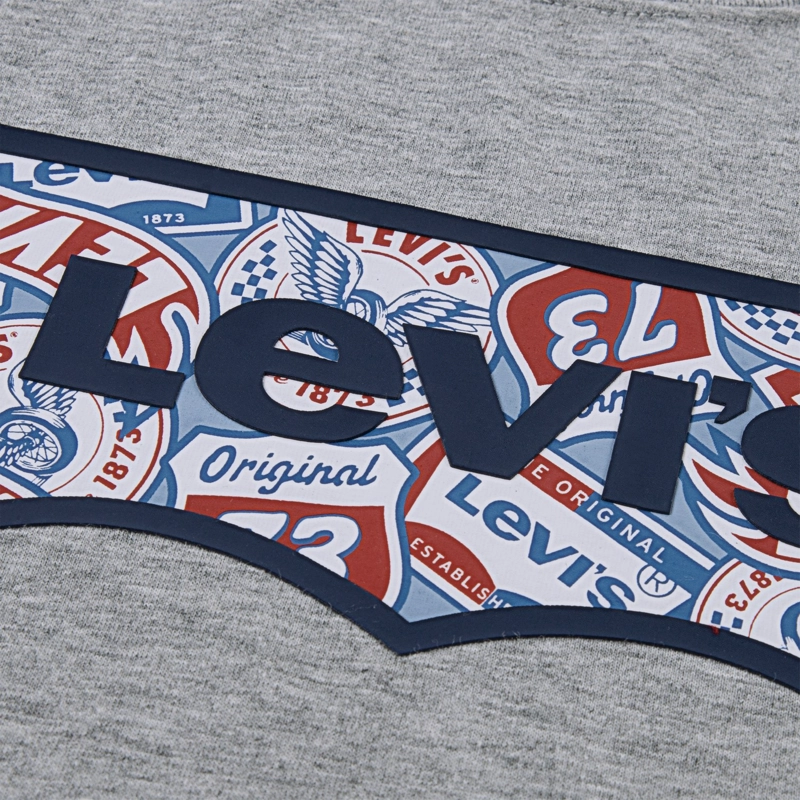 POLERA NIÑO MC BATWING GRAPHIC GRIS LEVIS - 3