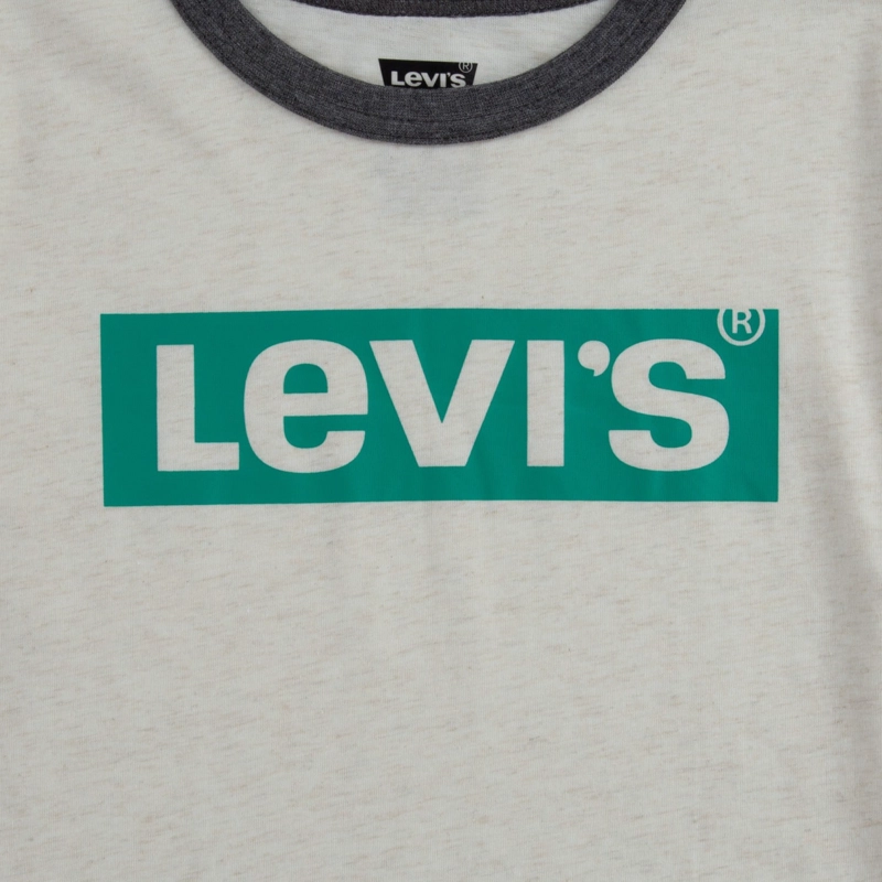 POLERA NIÑO MC BOX TAB GRIS LEVIS - 3